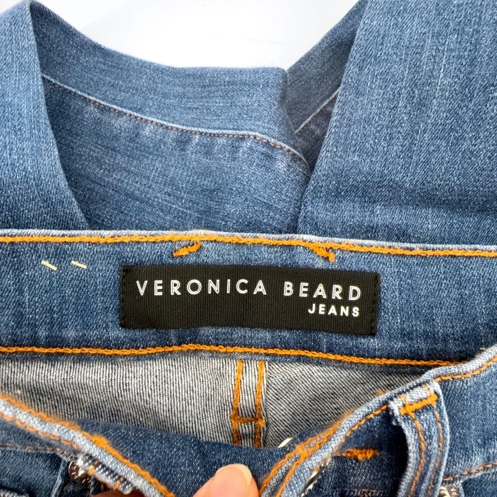 Veronica Beard Carly Skinny Jeans Womens Size 23 Sunrise Blue‎ Frayed Hem NWT